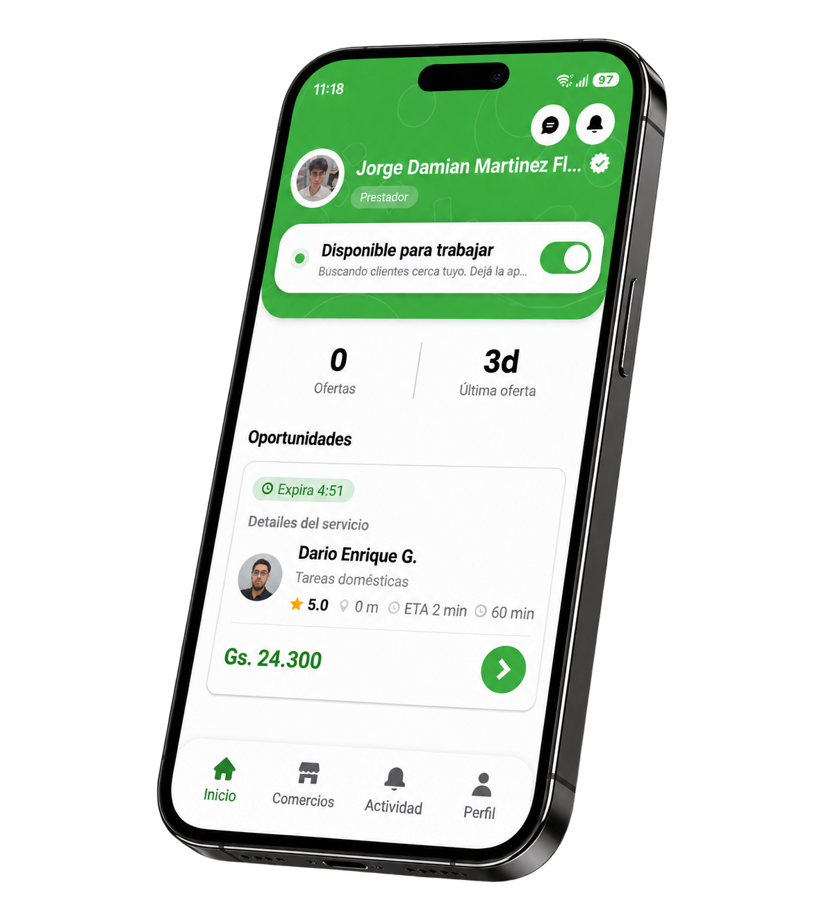 App de prestadores de Chambito